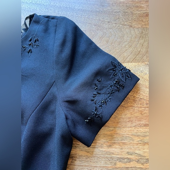 Maggie London Petites Black Dress With Lace Detail  | Size 4 - Picture 15 of 15